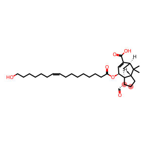 1H-3a,7-Methanoazulene-6-carboxylic acid, 3-formyl-2,3,4,7,8,8a-hexahydro-4-[[(9Z)-16-hydroxy-1-oxo-9-hexadecen-1-yl]oxy]-8,8-dimethyl-, (3S,3aS,4S,7R,8aS)-