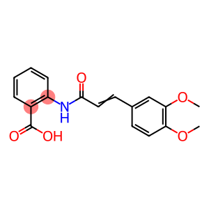 Benzoic acid, 2-[[(2E)-3-(3,4-dimethoxyphenyl)-1-oxo-2-propen-1-yl]amino]-