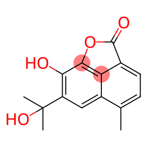 8-Hydroxy-7-(1-hydroxy-1-methylethyl)-5-methyl-2H-naphtho[1,8-bc]furan-2-one