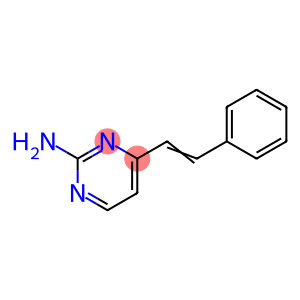(E)-4-(2-Phenylethenyl)-2-pyrimidinamine