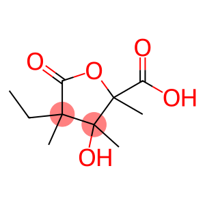 Tetrahydro-4-ethyl-3-hydroxy-2,3,4-trimethyl-5-oxo-2-furancarboxylic acid