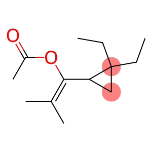 Cyclopropanemethanol, 2,2-diethyl-α-(1-methylethylidene)-, 1-acetate