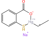 2-(Ethylmercurio(II)thio)benzoic acid sodium salt