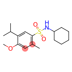 N-cyclohexyl-5-isopropyl-4-methoxy-2-methylbenzenesulfonamide