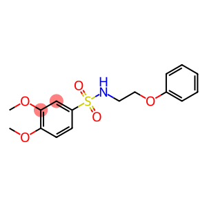 3,4-dimethoxy-N-(2-phenoxyethyl)benzenesulfonamide