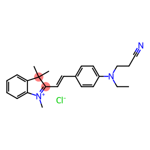 2-[2-[4-[(2-cyanoethyl)ethylamino]phenyl]vinyl]-1,3,3-trimethyl-3H-indolium chloride