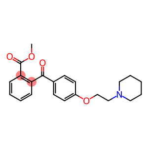Methyl o-(p-(2-piperidinoethoxy)benzoyl)benzoate
