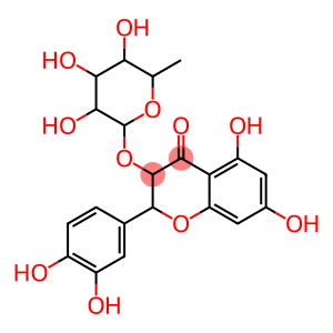 4H-1-Benzopyran-4-one, 3-[(6-deoxy-α-L-mannopyranosyl)oxy]-2-(3,4-dihydroxyphenyl)-2,3-dihydro-5,7-dihydroxy-, (2S,3R)-