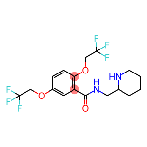 Benzamide, N-(2-piperidinylmethyl)-2,5-bis(2,2,2-trifluoroethoxy)-