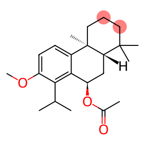 9-Phenanthrenol, 1,2,3,4,4a,9,10,10a-octahydro-7-methoxy-1,1,4a-trimethyl-8-(1-methylethyl)-, acetate, (4aS,9R,10aS)-