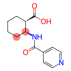 Cyclohexanecarboxylic acid, 2-[(4-pyridinylcarbonyl)amino]-, (1R,2S)-