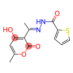 N'-[1-(4-hydroxy-6-methyl-2-oxo-2H-pyran-3-yl)ethylidene]-2-thiophenecarbohydrazide