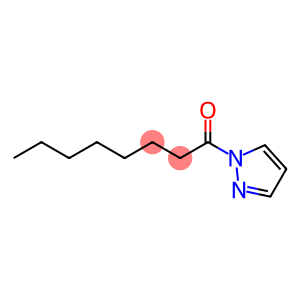 1H-Pyrazole,1-(1-oxooctyl)-(9CI)
