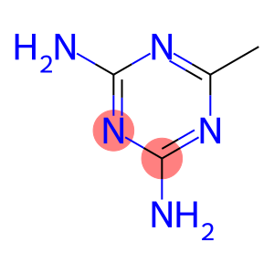 (4-amino-6-methyl-s-triazin-2-yl)amine