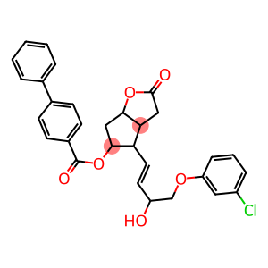 4-[4-(3-chlorophenoxy)-3-hydroxy-1-butenyl]-2-oxohexahydro-2H-cyclopenta[b]furan-5-yl [1,1'-biphenyl]-4-carboxylate