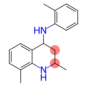 喹啉,1,2,3,4-四氢-2,8-二甲基-4-(2-甲基苯基氨基)-