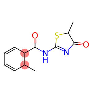 Benzamide, N-(4,5-dihydro-5-methyl-4-oxo-2-thiazolyl)-2-methyl- (9CI)