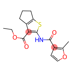ethyl 2-[(2-methyl-3-furoyl)amino]-5,6-dihydro-4H-cyclopenta[b]thiophene-3-carboxylate