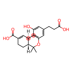 4'',5''-bisnor-delta(1)-tetrahydrocannabinol-7,3''-dicarboxylic acid