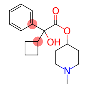 Benzeneacetic acid, α-cyclobutyl-α-hydroxy-, 1-methyl-4-piperidinyl ester
