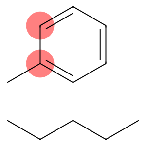 1-methyl-2-(1-ethylpropyl)benzene
