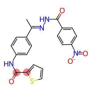 N-[4-(N-{4-nitrobenzoyl}ethanehydrazonoyl)phenyl]-2-thiophenecarboxamide