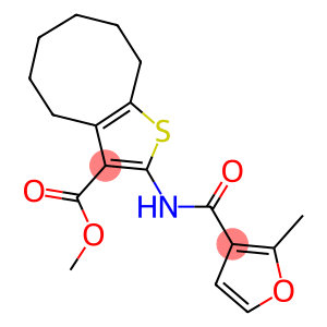 methyl 2-[(2-methyl-3-furoyl)amino]-4,5,6,7,8,9-hexahydrocycloocta[b]thiophene-3-carboxylate