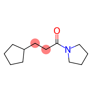 Pyrrolidine, 1-(3-cyclopentyl-1-oxopropyl)- (9CI)