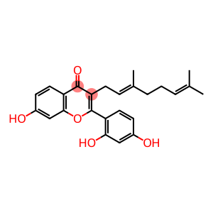 2-(2,4-Dihydroxyphenyl)-3-(3,7-dimethyl-2,6-octadienyl)-7-hydroxy-4H-1-benzopyran-4-one