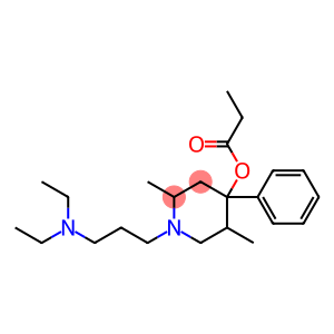 1-(3-Diethylaminopropyl)-2,5-dimethyl-4-phenyl-4-propionyloxypiperidine