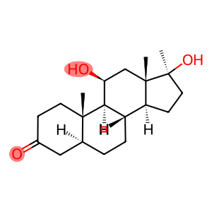 11β,17β-dihydroxy-17α-methyl-5α-androstan-3-one