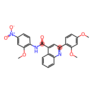 2-(2,4-dimethoxyphenyl)-N-{4-nitro-2-methoxyphenyl}-4-quinolinecarboxamide