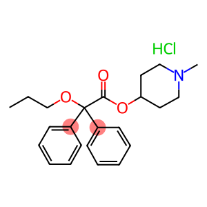 Benzeneacetic acid, alpha-phenyl-alpha-propoxy-, 1-methyl-4-piperidinyl ester, hydrochloride