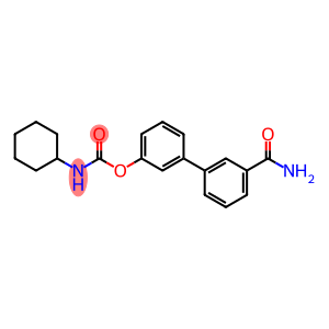 N-cyclohexylcarbamic acid [3-(3-carbamoylphenyl)phenyl] ester