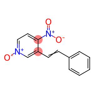 4-nitro-1-oxido-3-(2-phenylethenyl)pyridine