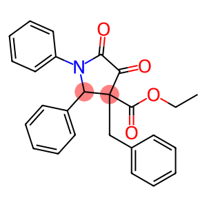 ethyl 3-benzyl-4,5-dioxo-1,2-diphenyl-pyrrolidine-3-carboxylate