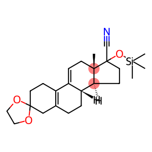 3,3-Ethylenedioxy-17β-cyano-17α-trimethylsilyloxyestra-5(10)9(11)-diene
