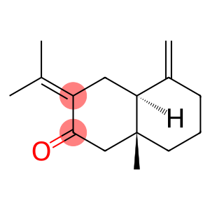 2(1H)-Naphthalenone, octahydro-8a-methyl-5-methylene-3-(1-methylethylidene)-, (4aS,8aR)-