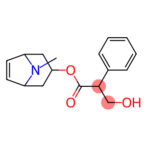 8-Methyl-8-azabicyclo[3.2.1]oct-6-en-3-ol α-(hydroxymethyl)benzeneacetate
