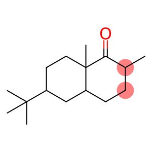 Decahydro-6-tert-butyl-2,8a-dimethylnaphthalen-1-one