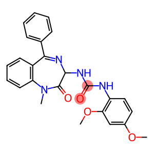 1-(2,4-dimethoxyphenyl)-3-(1-methyl-2-oxo-5-phenyl-2,3-dihydro-1H-1,4-benzodiazepin-3-yl)urea