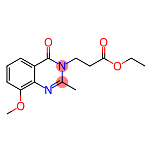 3(4H)-Quinazolinepropanoic  acid,  8-methoxy-2-methyl-4-oxo-,  ethyl  ester