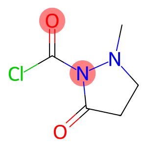 1-Pyrazolidinecarbonyl chloride, 2-methyl-5-oxo- (9CI)