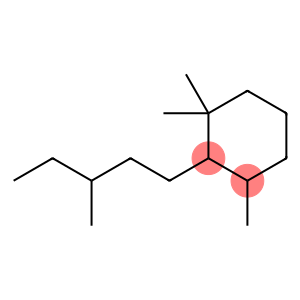 Cyclohexane,1,1,3-trimethyl-2-(3-methylpentyl)-