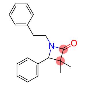 2-Azetidinone, 3,3-dimethyl-4-phenyl-1-(2-phenylethyl)-