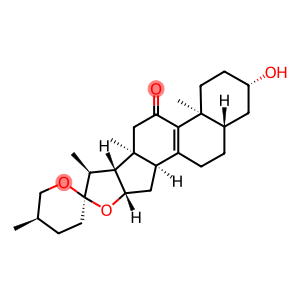 (14β,25R)-3β-Hydroxy-5α-spirost-8-en-11-one