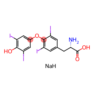 sodium (s)-2-amino-3-[4-(4-hydroxy-3,5-diiodophenoxy)-3,5-diiodophenyl]propionate