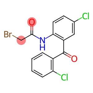 acetamide, 2-bromo-N-[4-chloro-2-(2-chlorobenzoyl)phenyl]-