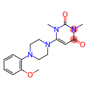 2,4(1H,3H)-Pyrimidinedione, 6-[4-(2-methoxyphenyl)-1-piperazinyl]-1,3-dimethyl-