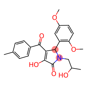 5-(2,5-dimethoxyphenyl)-3-hydroxy-1-(2-hydroxypropyl)-4-(4-methylbenzoyl)-1,5-dihydro-2H-pyrrol-2-one